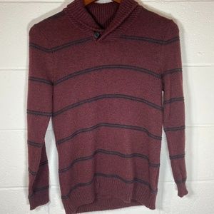 Urban Pipeline Boys' Shawl Neck Burgundy Sweater